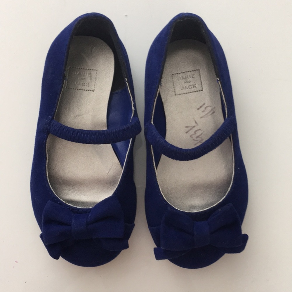 Blue suede shoes for baby girl (Janie & Jack)